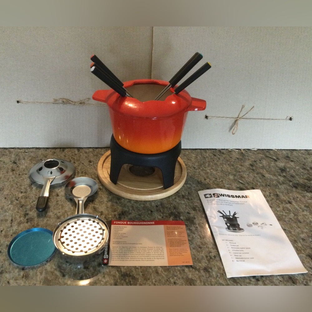Swissmar cast Iron Fondue Set